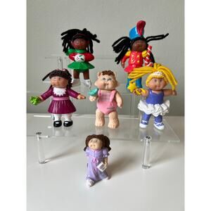 Vintage McDonalds Toy Cabbage Patch Kids Mini Doll Figures 1992 & 1994 Cat Koosa